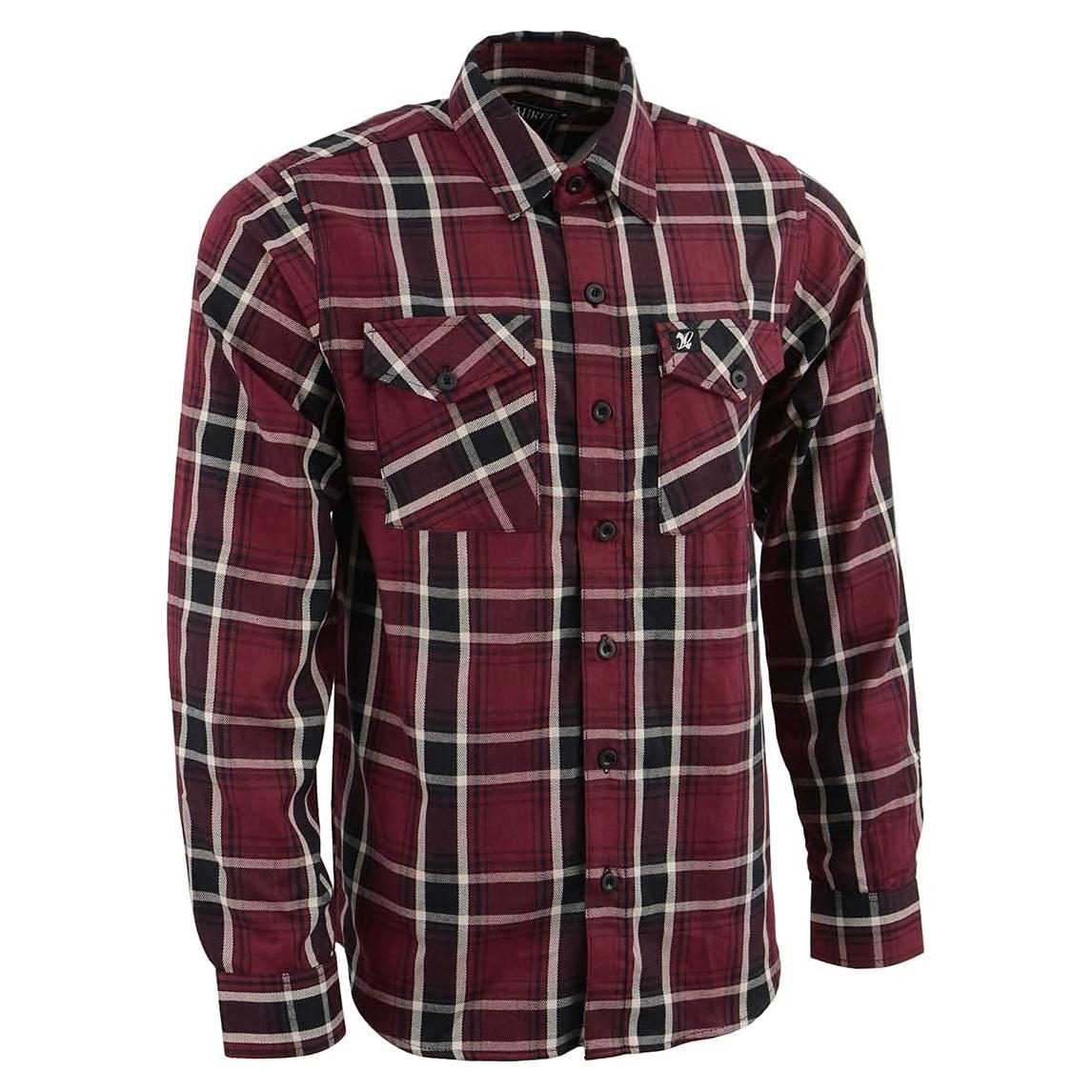 Camisa de Cuadros de Algodón Milwaukee Leather Manga Larga