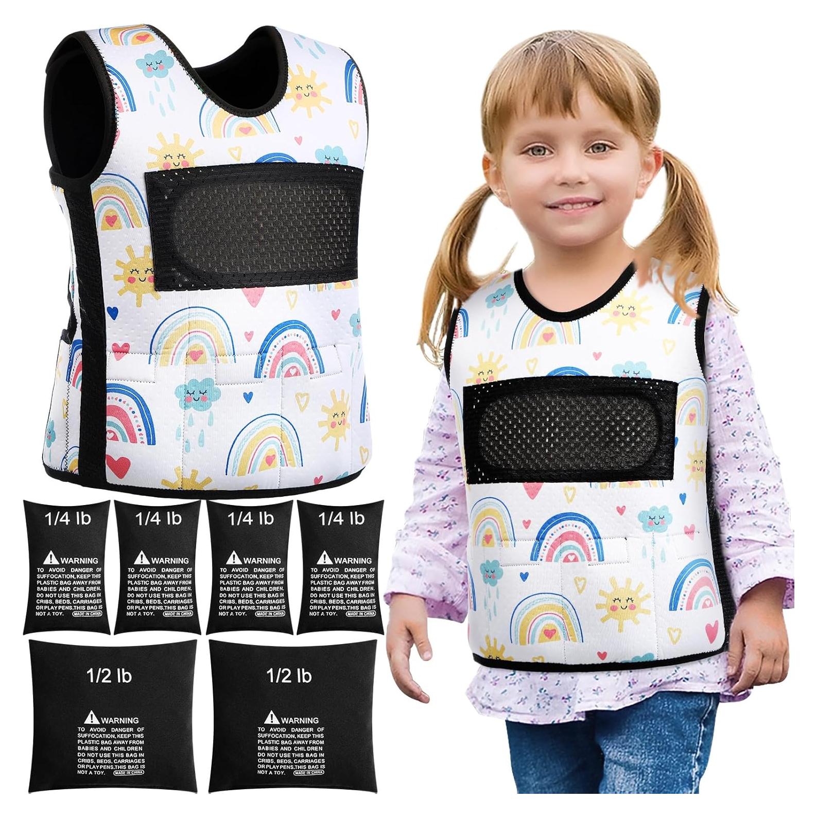 Chaleco con peso Janmercy para niños ajustable 61 cm