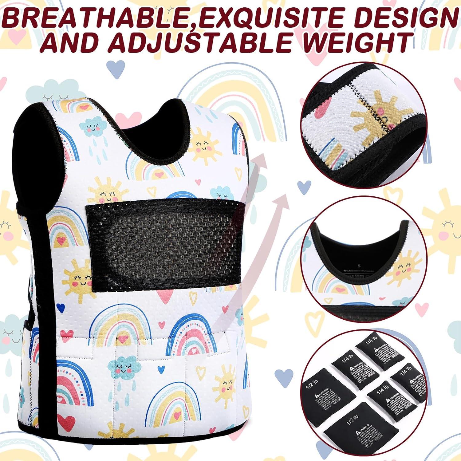 Chaleco con peso Janmercy para niños ajustable 61 cm