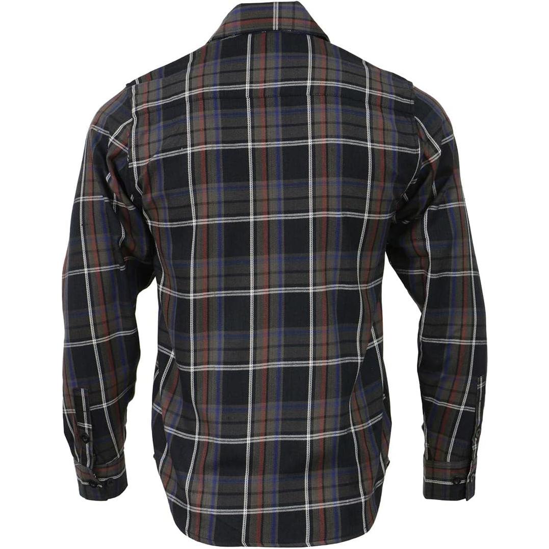 Camisa de Franela a Cuadros Hombre Milwaukee 100% Algodón