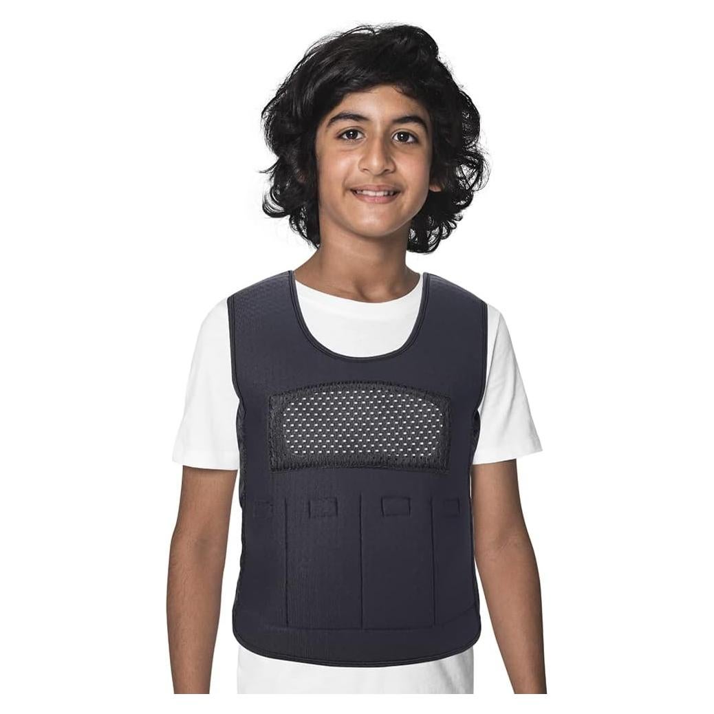 Chaleco de peso ajustable YAFANG para niños 10+ negro 1.36 kg