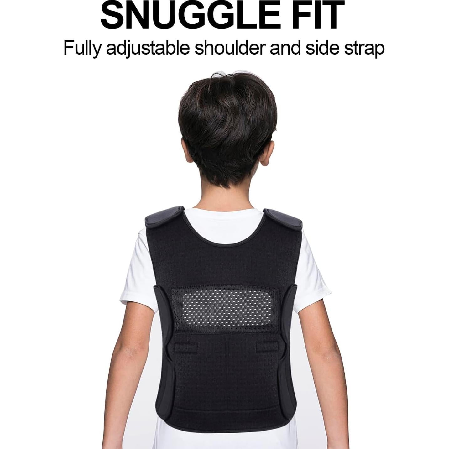 Chaleco de peso ajustable YAFANG para niños 10+ negro 1.36 kg