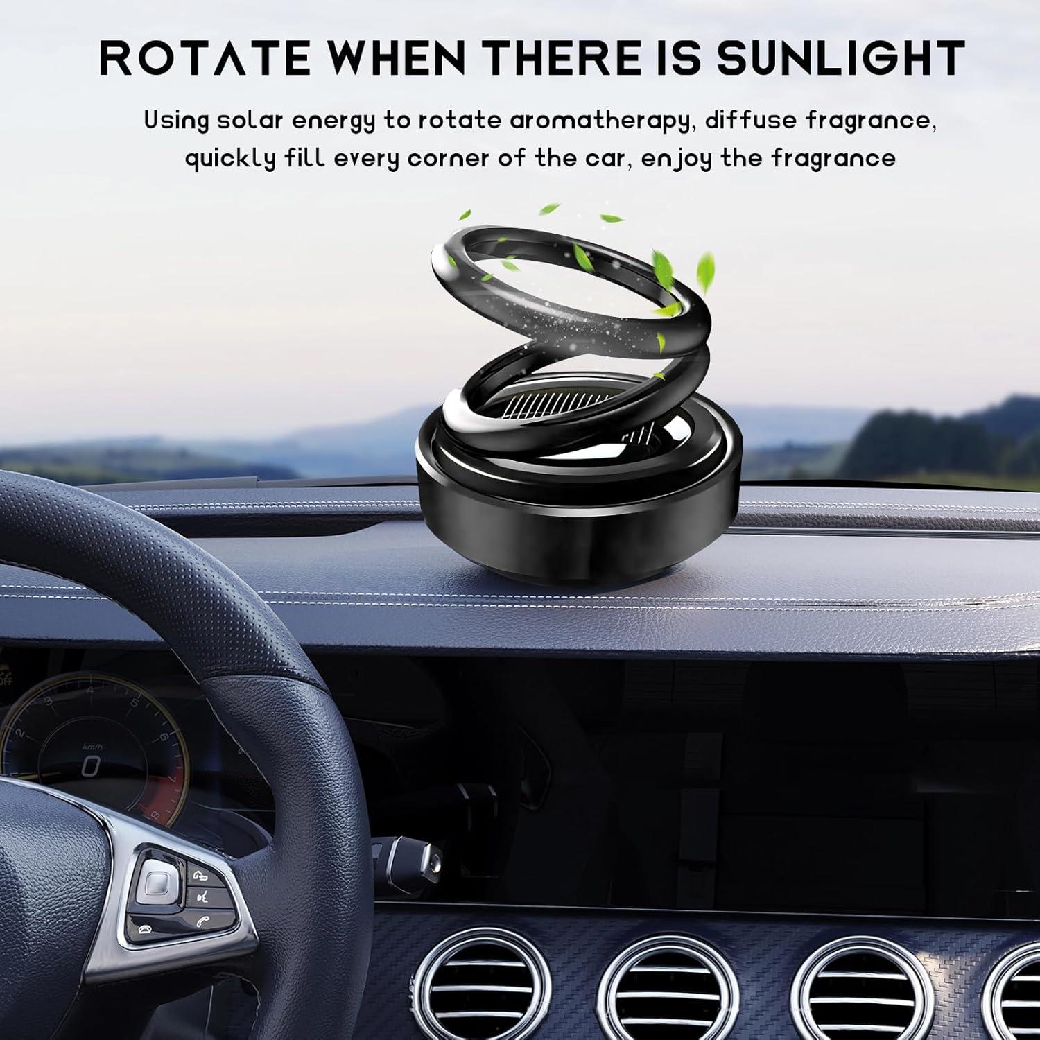 Difusor de Aromaterapia Solar para Coche DXNQ - Negro