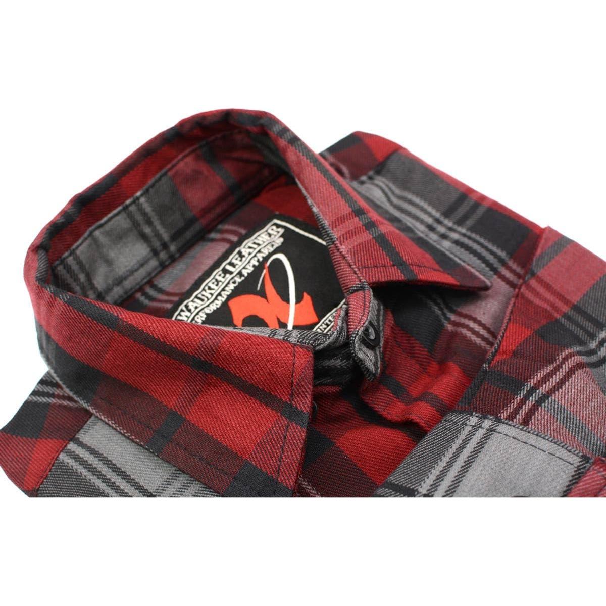 Camisa de Franela a Cuadros Hombre Milwaukee Leather XXL