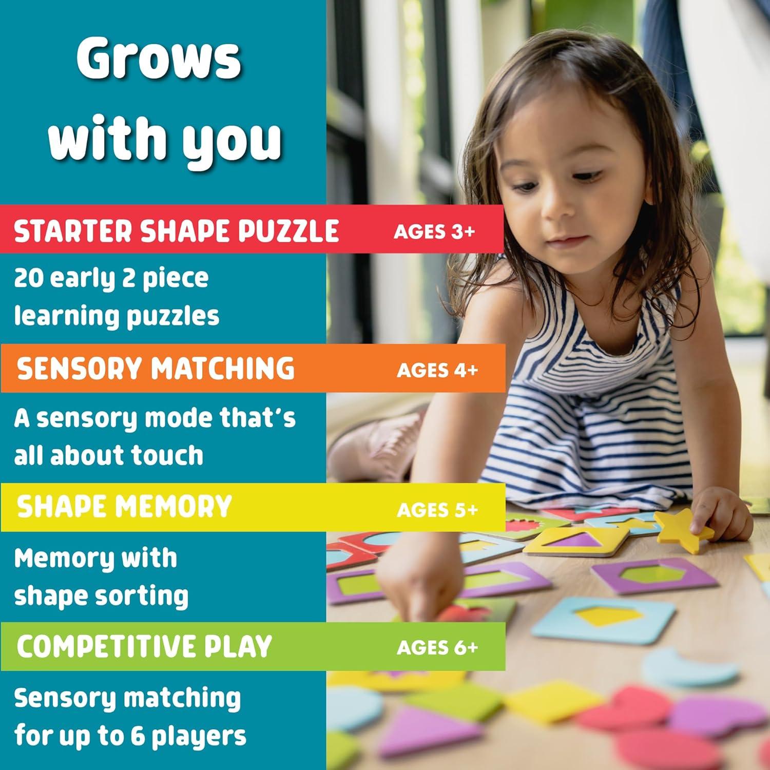 Rompecabezas Sensorial de Madera Chuckle & Roar - 20 Piezas