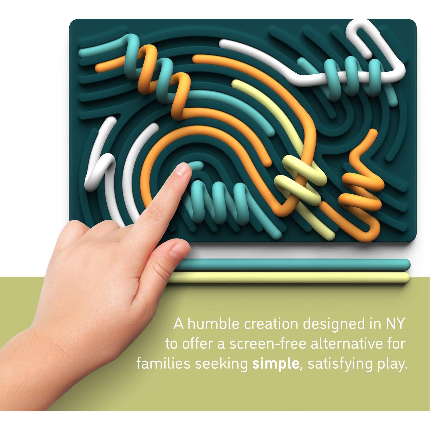 Tablero Sensorial Pushpeel de Silicona Antiestrés 11 Cuerdas