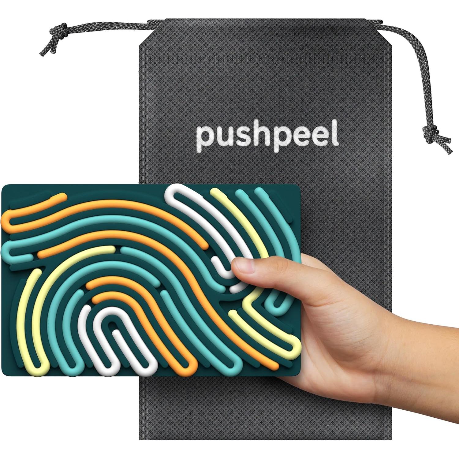 Tablero Sensorial Pushpeel de Silicona Antiestrés 11 Cuerdas