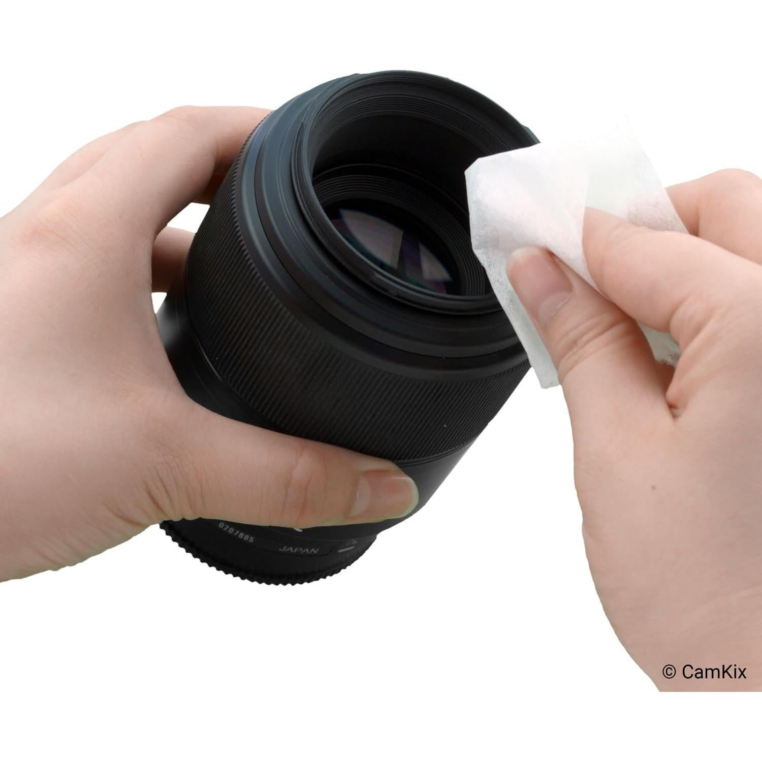 Kit de Limpieza de Lentes CAMKIX - 50 Toallitas, Soplador y Paños