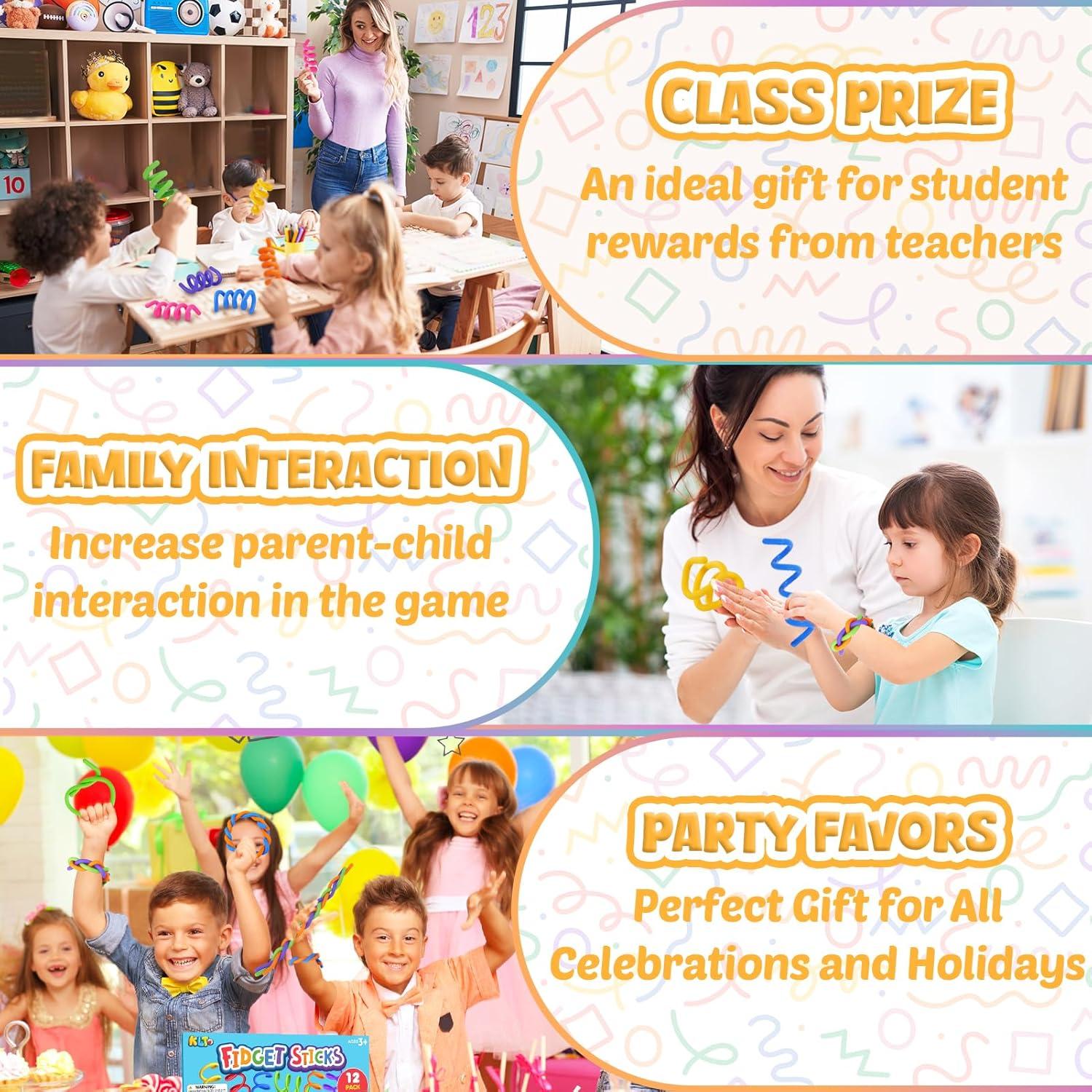 Juguetes Sensoriales Antiestrés KLT - Paquete de 12 Piezas