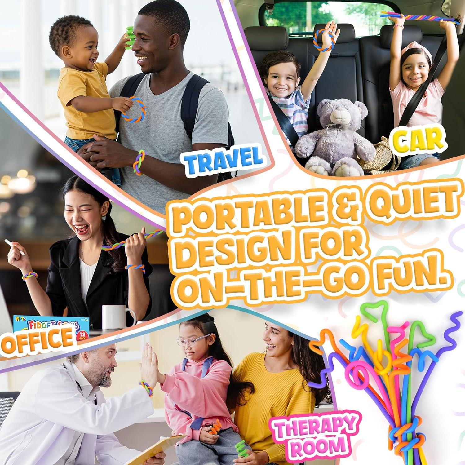 Juguetes Sensoriales Antiestrés KLT - Paquete de 12 Piezas