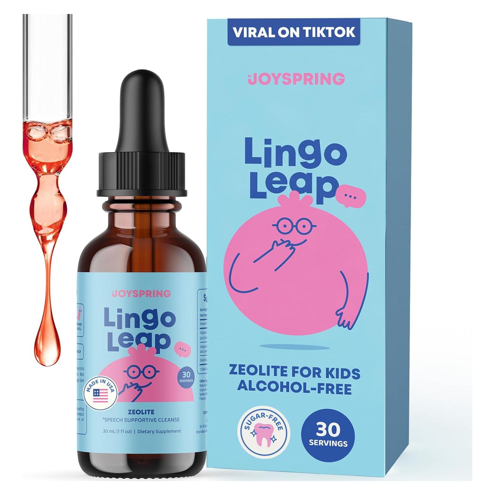 Suplemento Líquido JoySpring LingoLeap 30ml - Bienestar Niños 3+