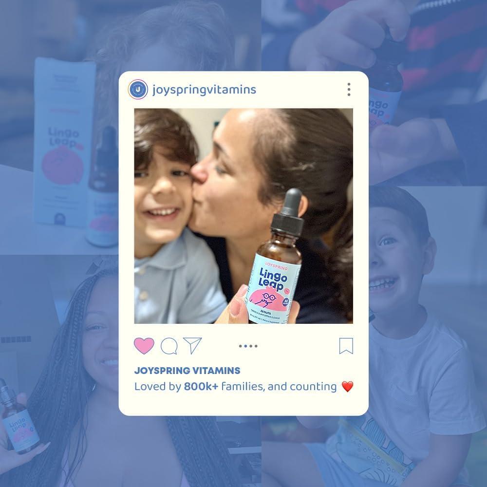 Suplemento Líquido JoySpring LingoLeap 30ml - Bienestar Niños 3+