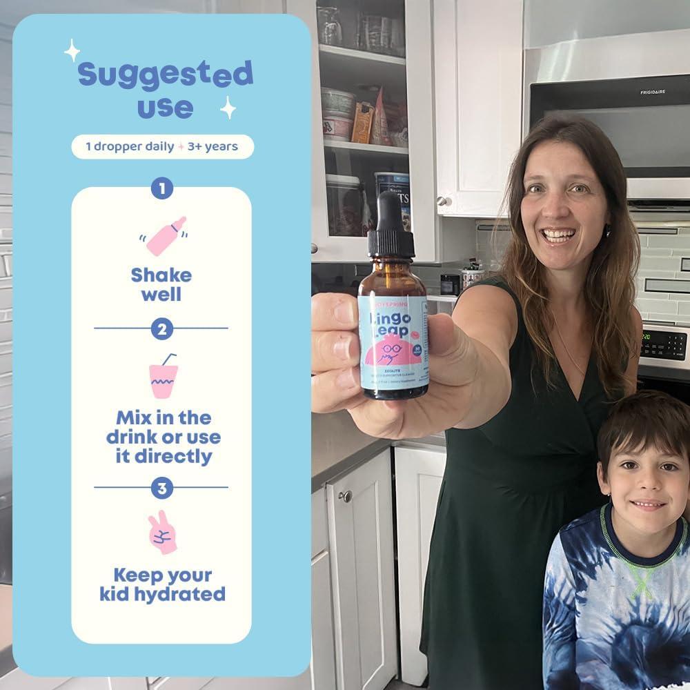 Suplemento Líquido JoySpring LingoLeap 30ml - Bienestar Niños 3+