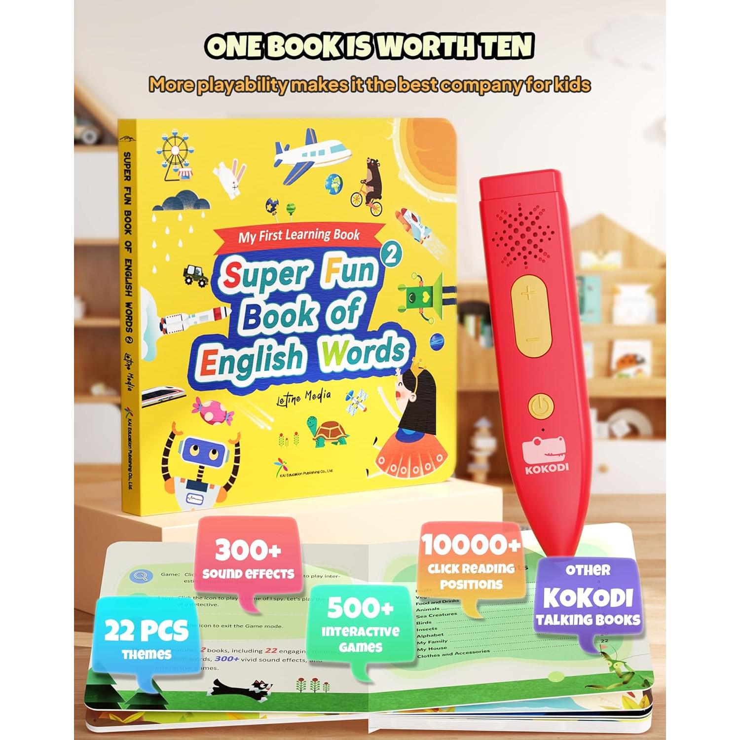 KOKODI Lápiz Hablante Interactivo para Niños 2-5 Años