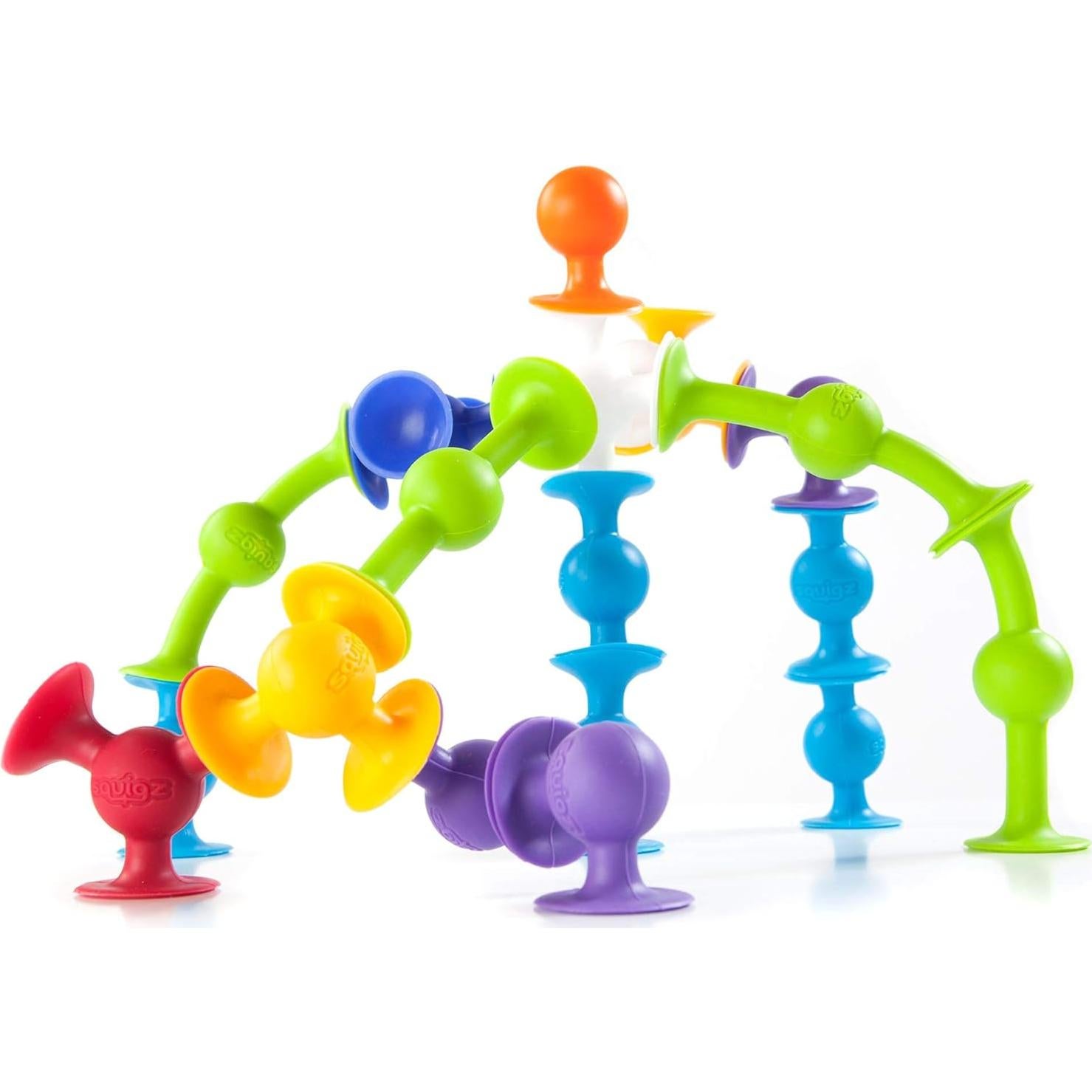 Conjunto de Inicio Squigz Fat Brain Toys 24 Piezas Juguetes Sensoriales