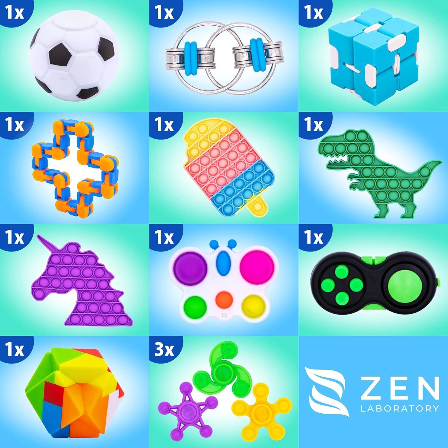 Paquete de 50 Juguetes Antiestrés Zen - Sensores para Niños