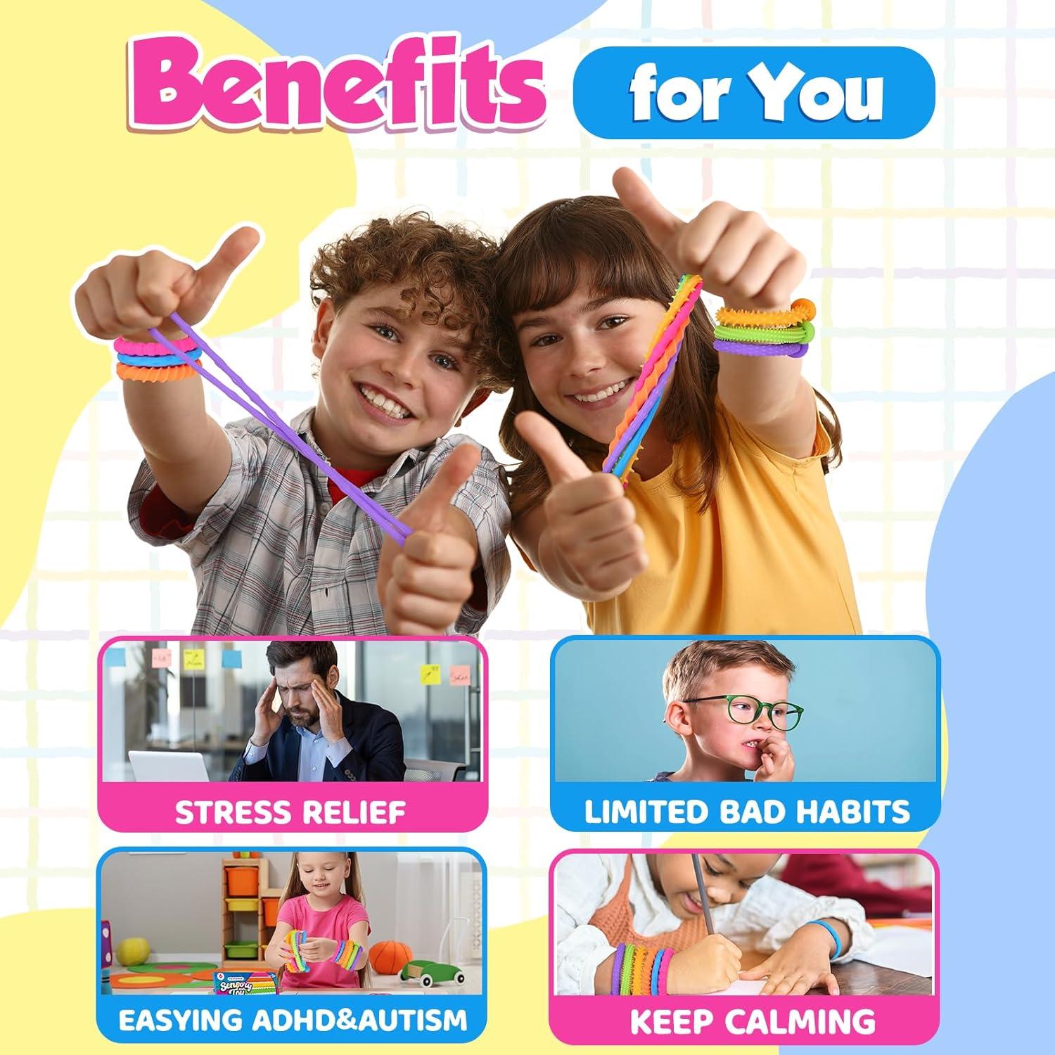 Cuerdas Fidget Sensory Toys KLT - Pulsera Ajustable para Niños