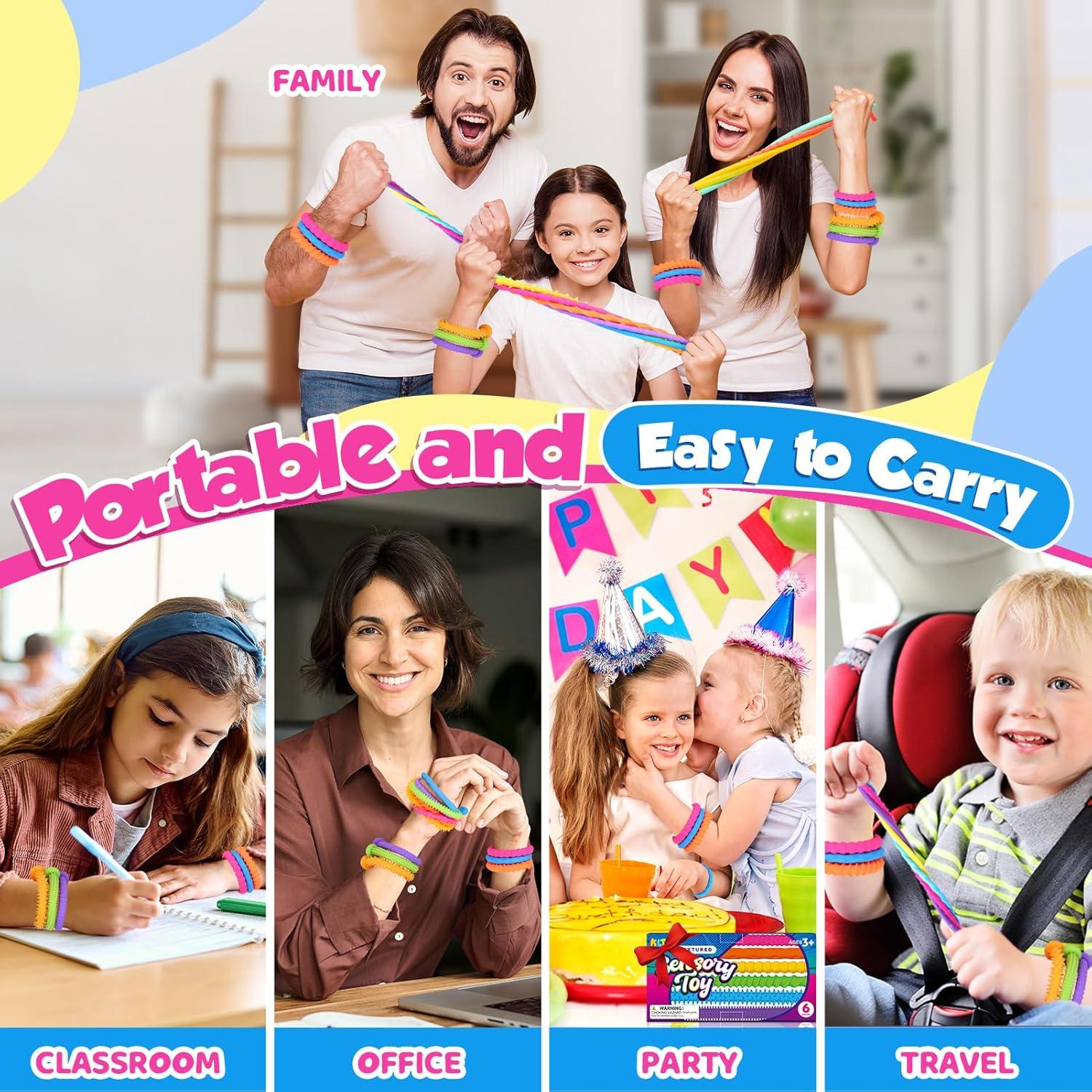 Cuerdas Fidget Sensory Toys KLT - Pulsera Ajustable para Niños