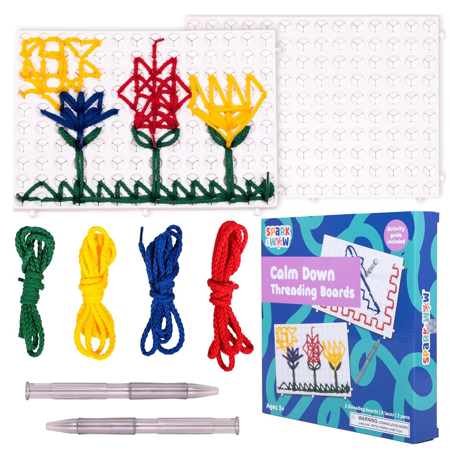 Tableros de Enhebrado SPARK & WOW | Set de 2 | Actividad Sensorial