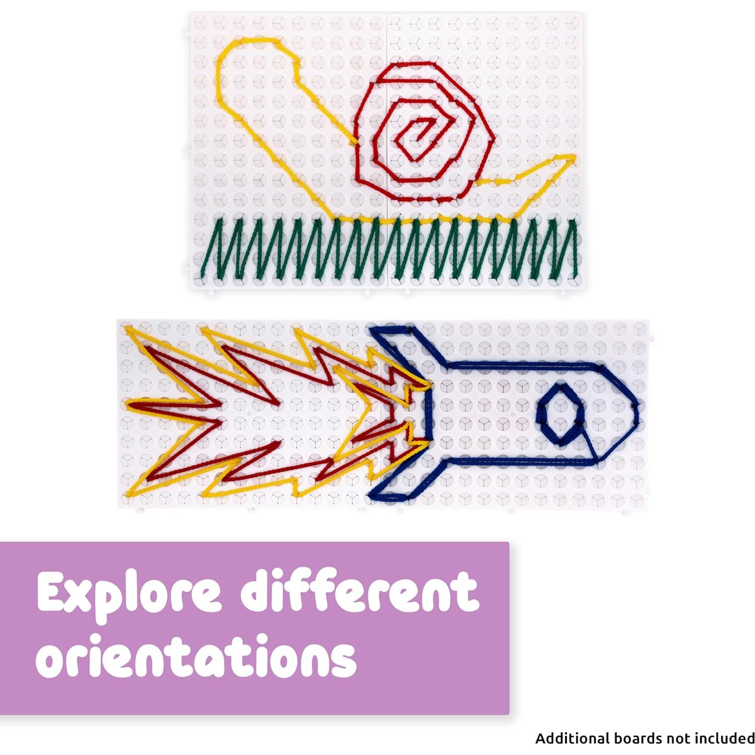 Tableros de Enhebrado SPARK & WOW | Set de 2 | Actividad Sensorial