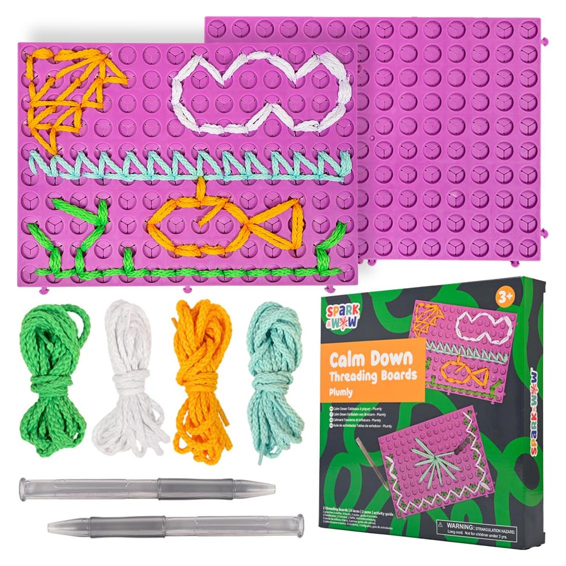 Tableros de Enhebrado Calm Down Plumly - Set de 2 para Niños