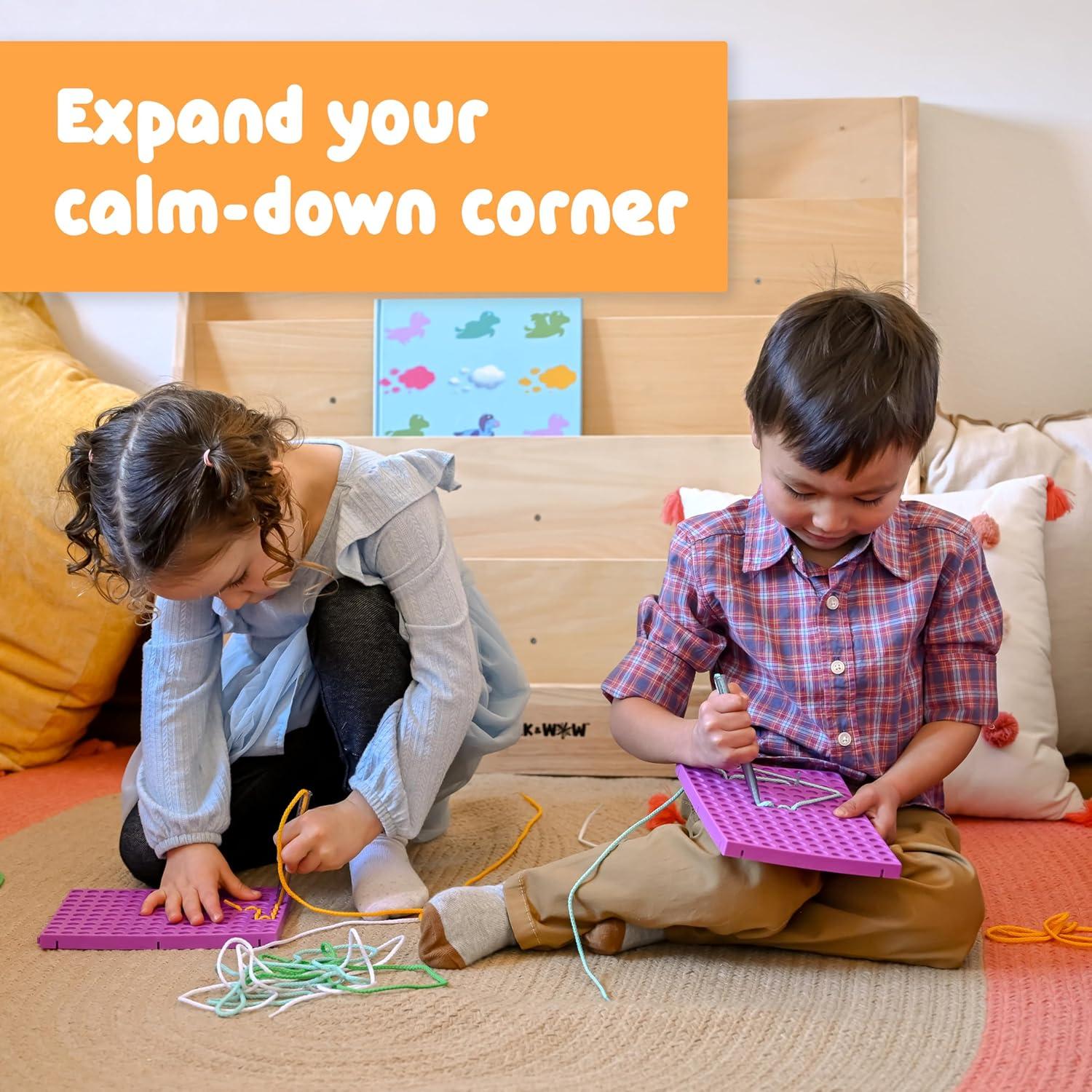 Tableros de Enhebrado Calm Down Plumly - Set de 2 para Niños