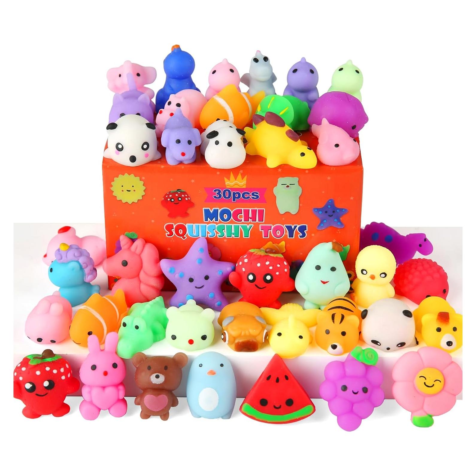 Paquete de 30 Juguetes Squishy Kawaii para Niños 4-12 Años