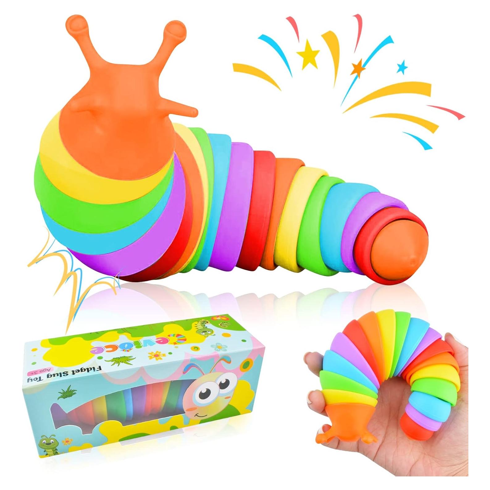 Juguete Antiestrés Slug Cevioce Arcoíris 81.9g para Niños