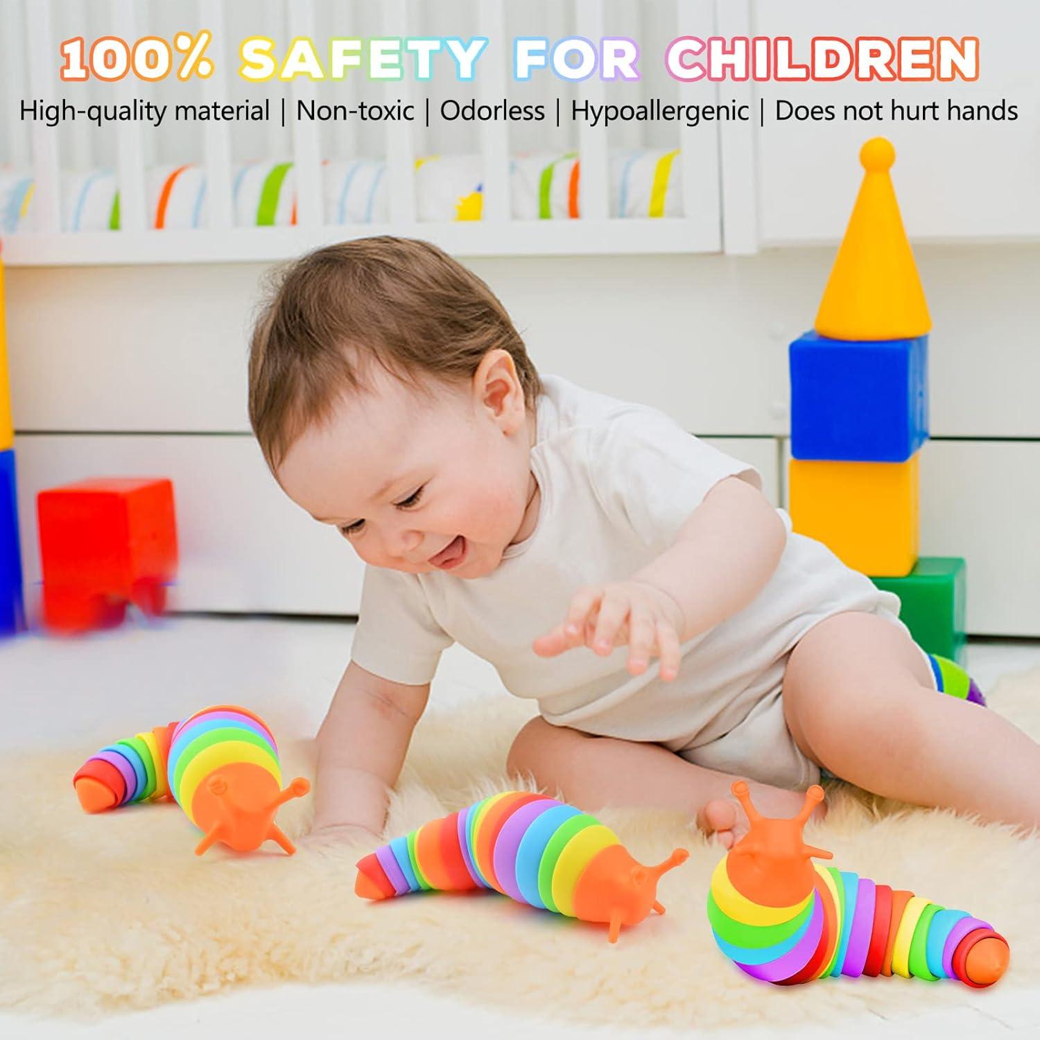 Juguete Antiestrés Slug Cevioce Arcoíris 81.9g para Niños