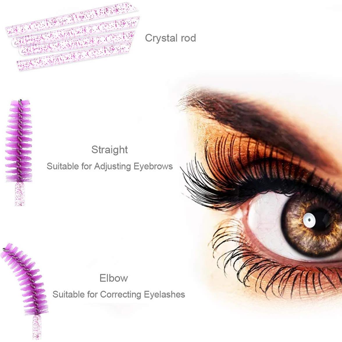 Pinceles Desechables Elisel 300 PCS para Pestañas y Cejas