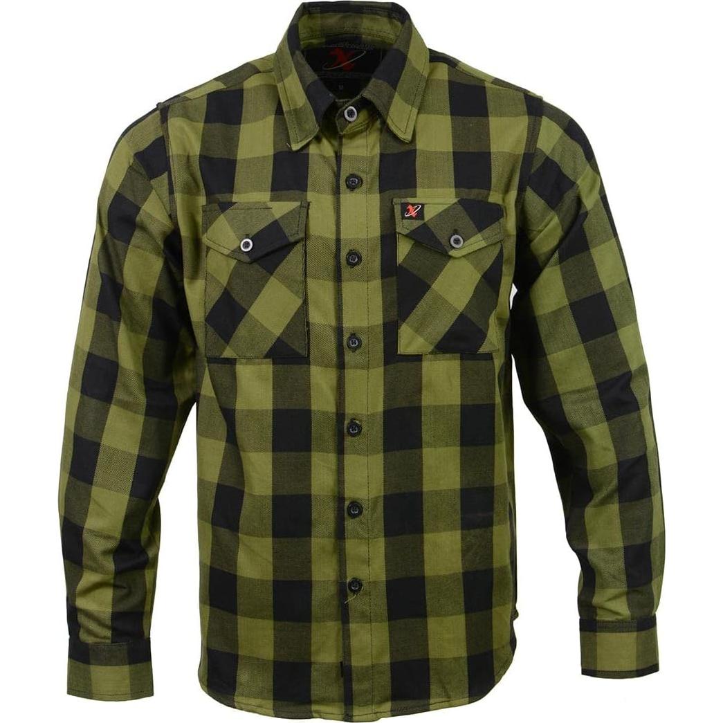 Camisa de Franela a Cuadros Hombre Milwaukee Leather - Algodón