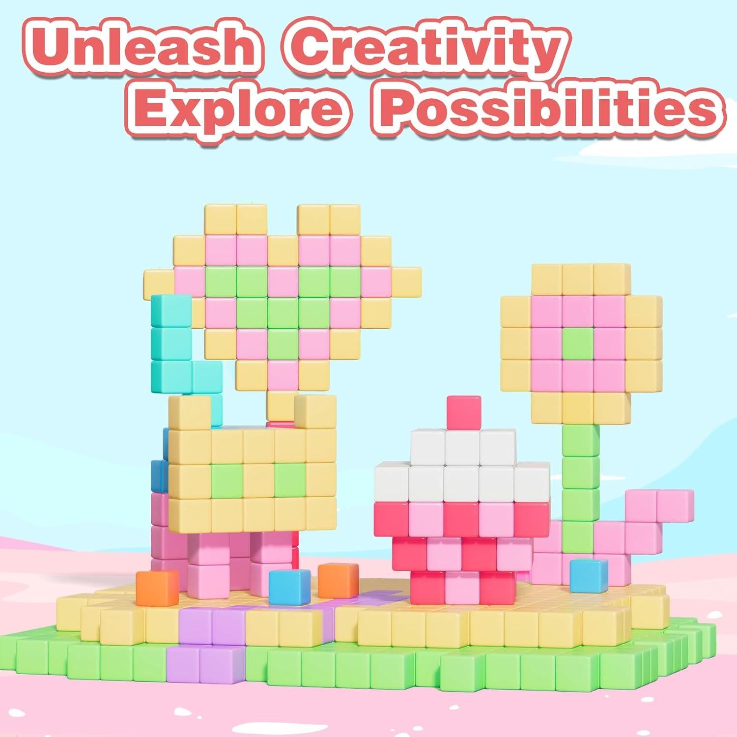 Bloques Magnéticos Apluses 100 Piezas Juguetes Educativos 3-8 Años