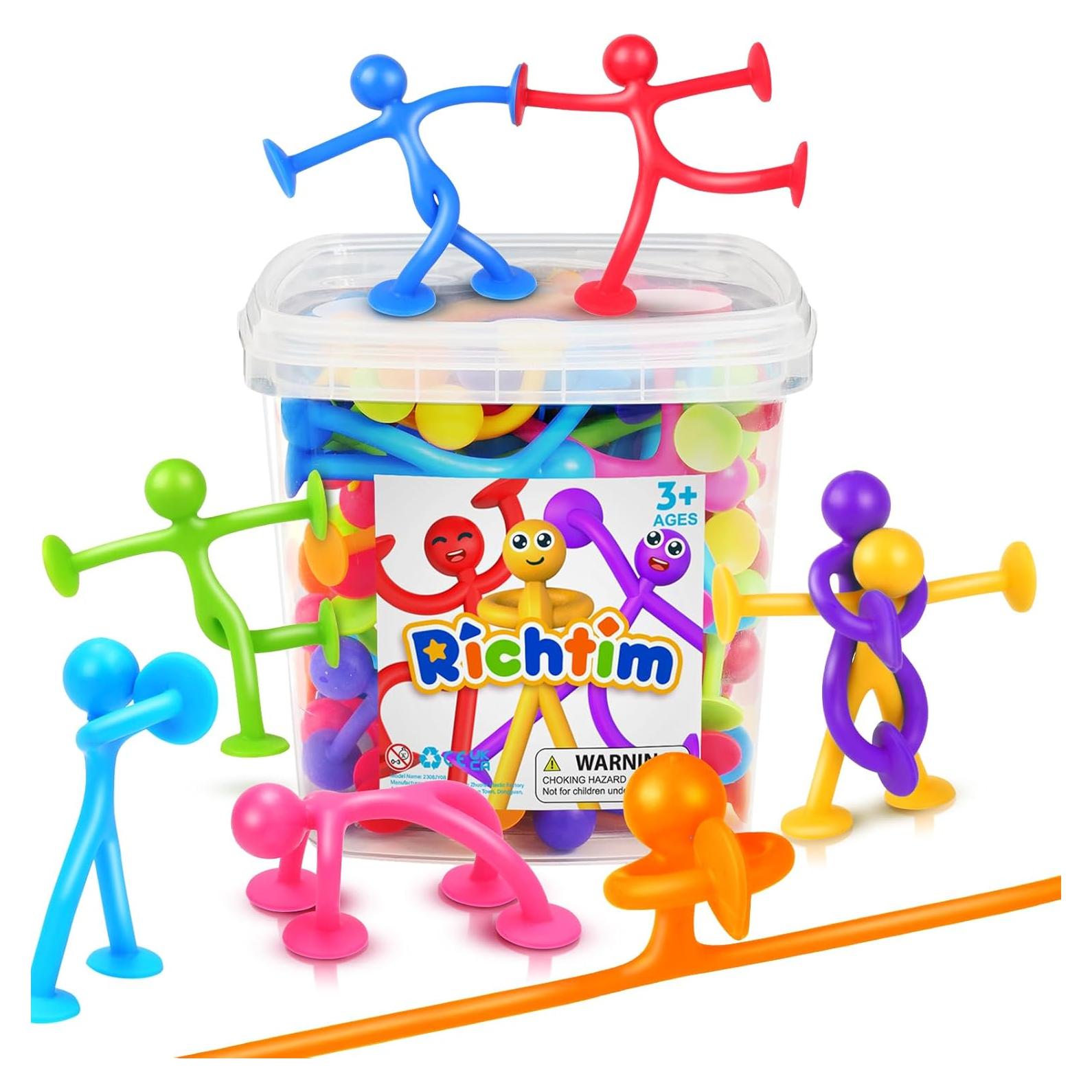 Juguetes Sensoriales de Ventosa Richtim - Paquete de 48 Unidades