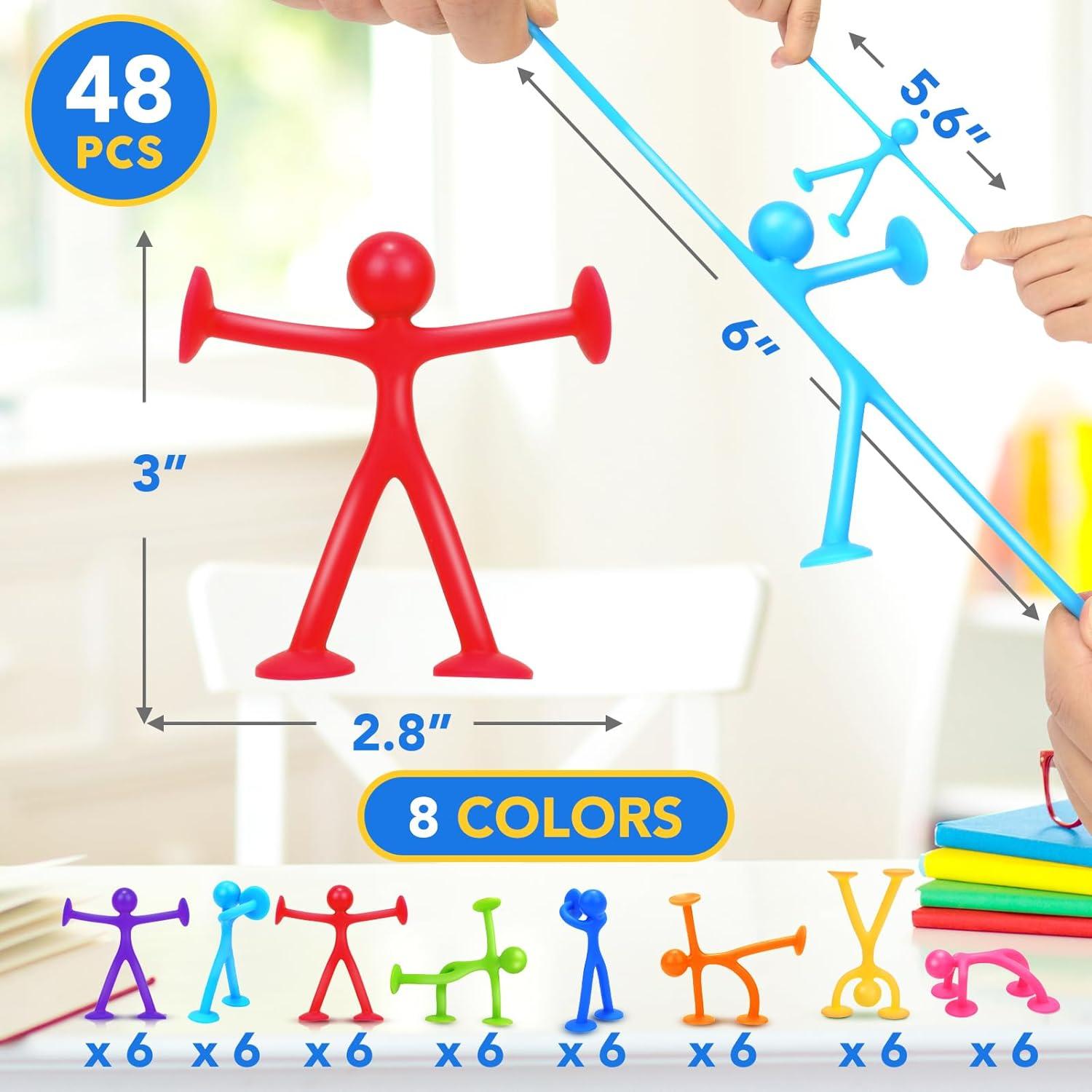 Juguetes Sensoriales de Ventosa Richtim - Paquete de 48 Unidades