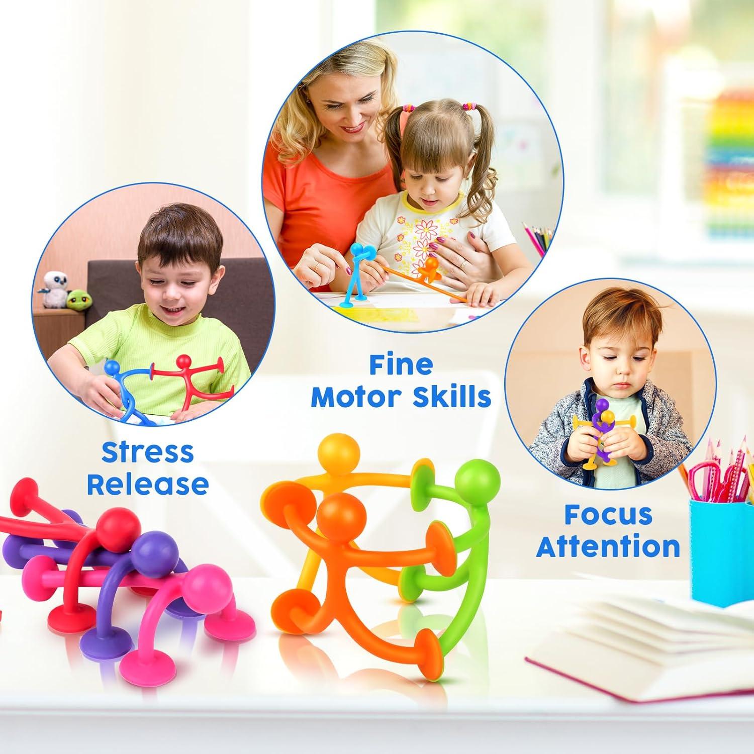 Juguetes Sensoriales de Ventosa Richtim - Paquete de 48 Unidades