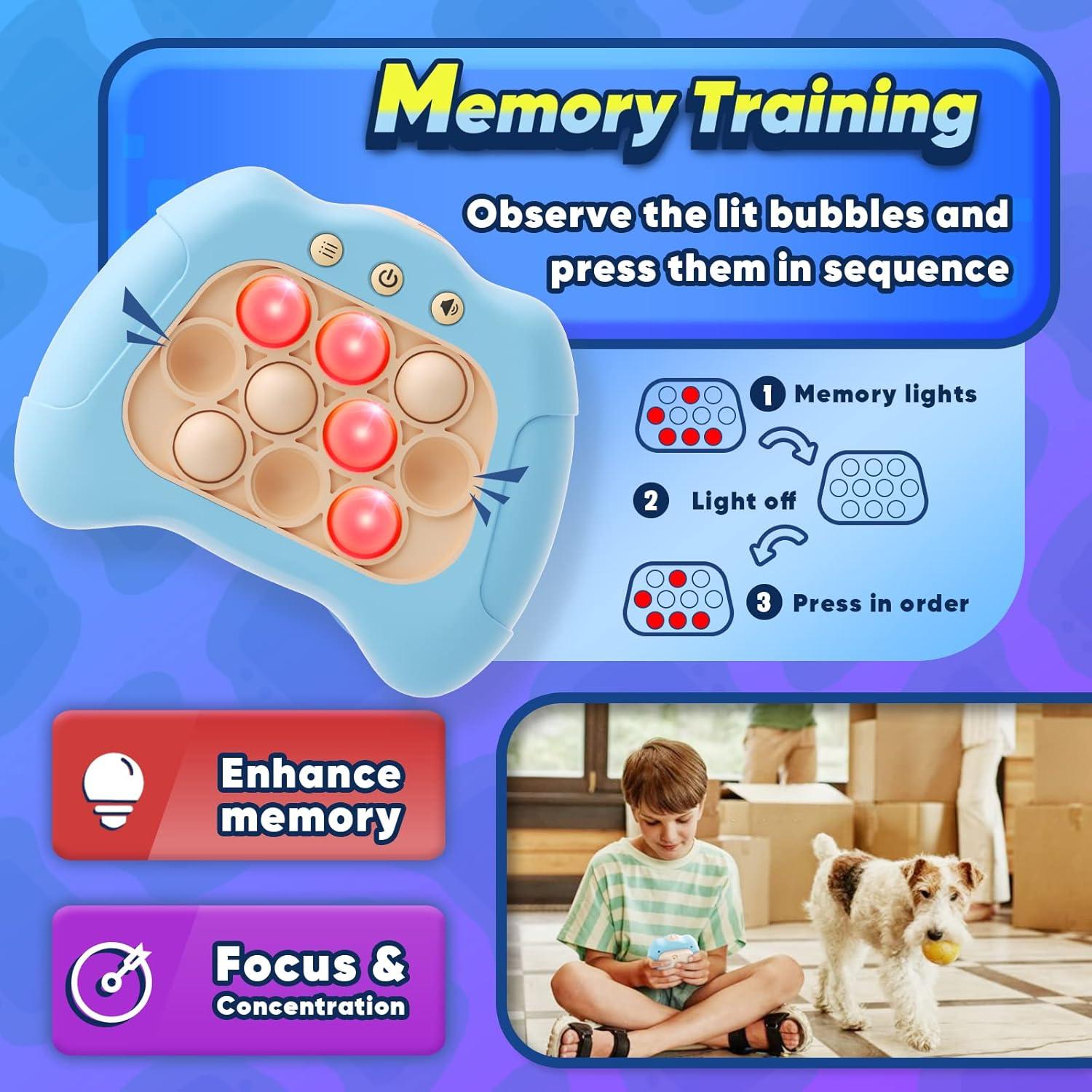 Juego de Mano Antiestrés Byserten Azul para Niños 6-12 Años