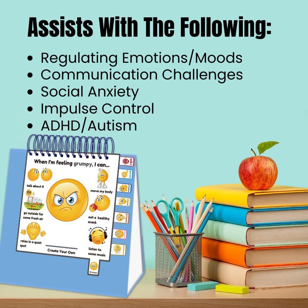Libro de Emociones Thought-Spot para Niños Autismo 22.86 cm