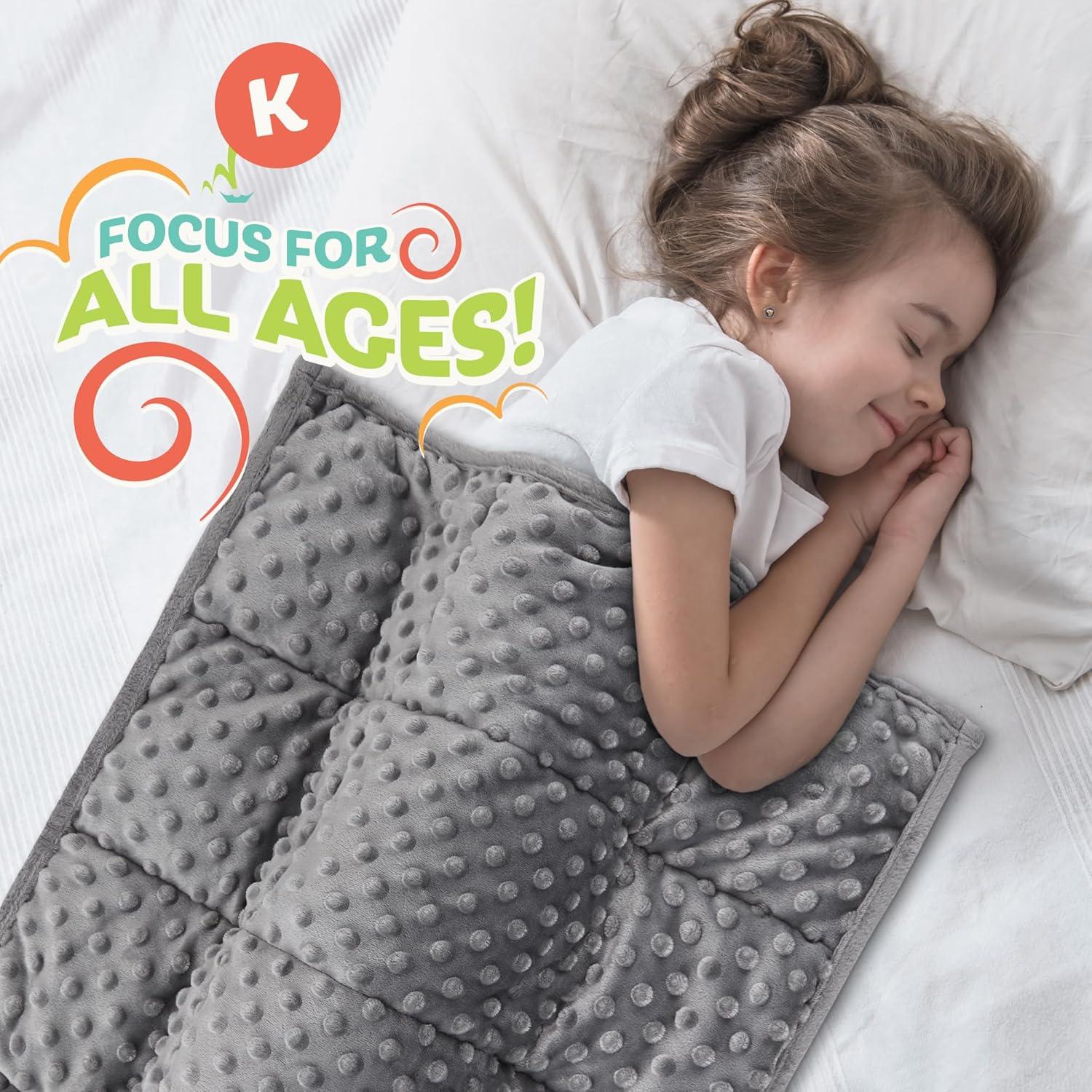 Manta con peso Kidaddle 2.27kg Gris 48x56 cm para Niños