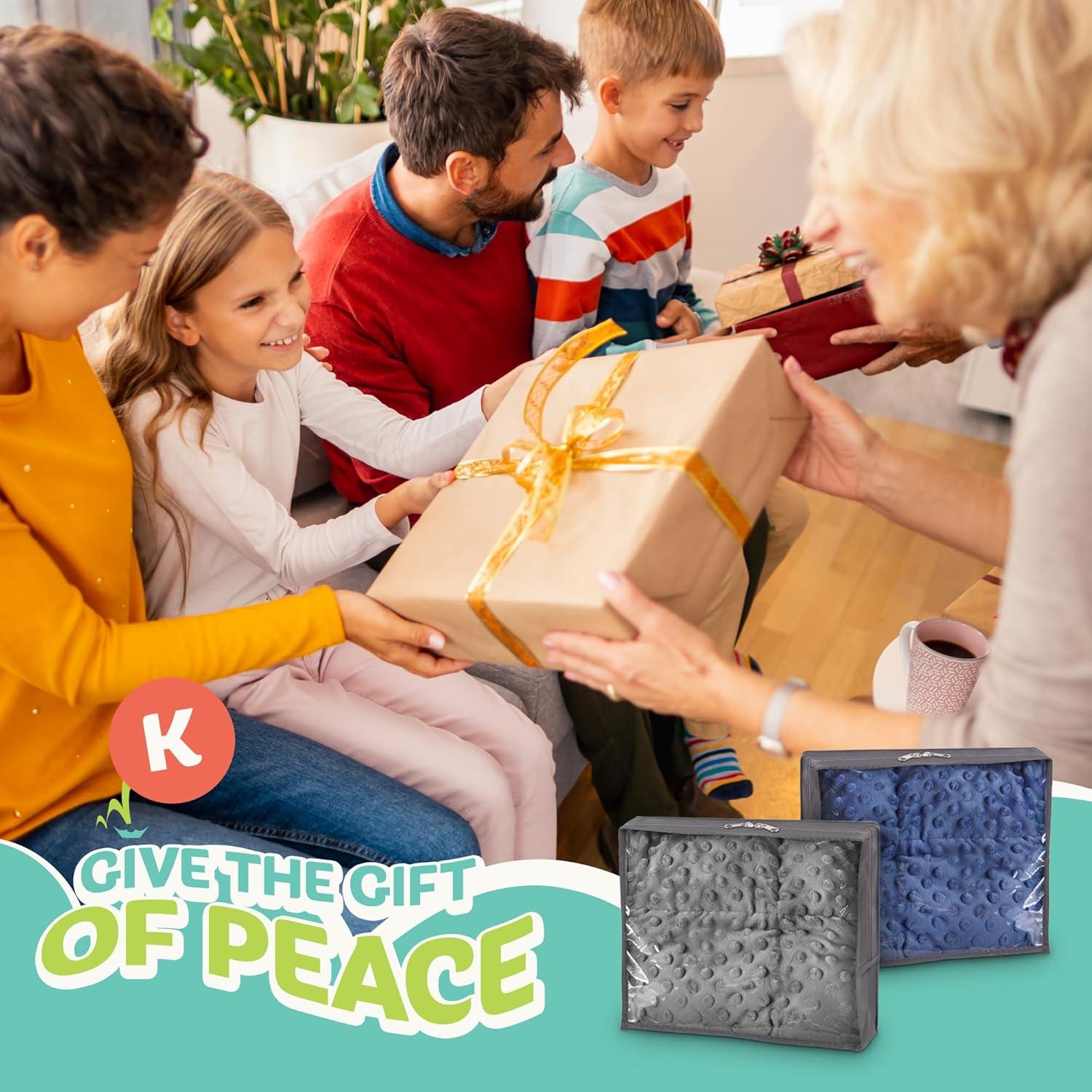 Manta con peso Kidaddle 2.27kg Gris 48x56 cm para Niños