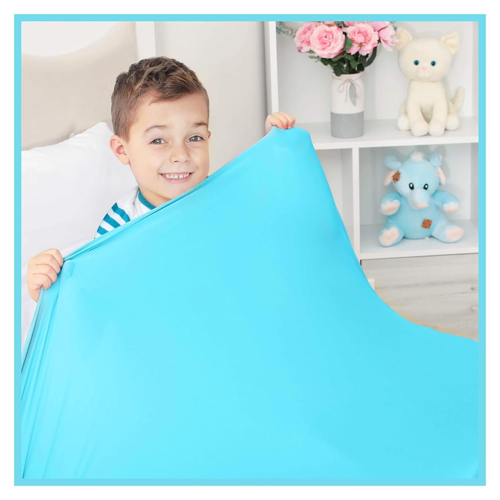 Manta de Compresión Sensorial Odoxia Individual Turquesa 91x147cm