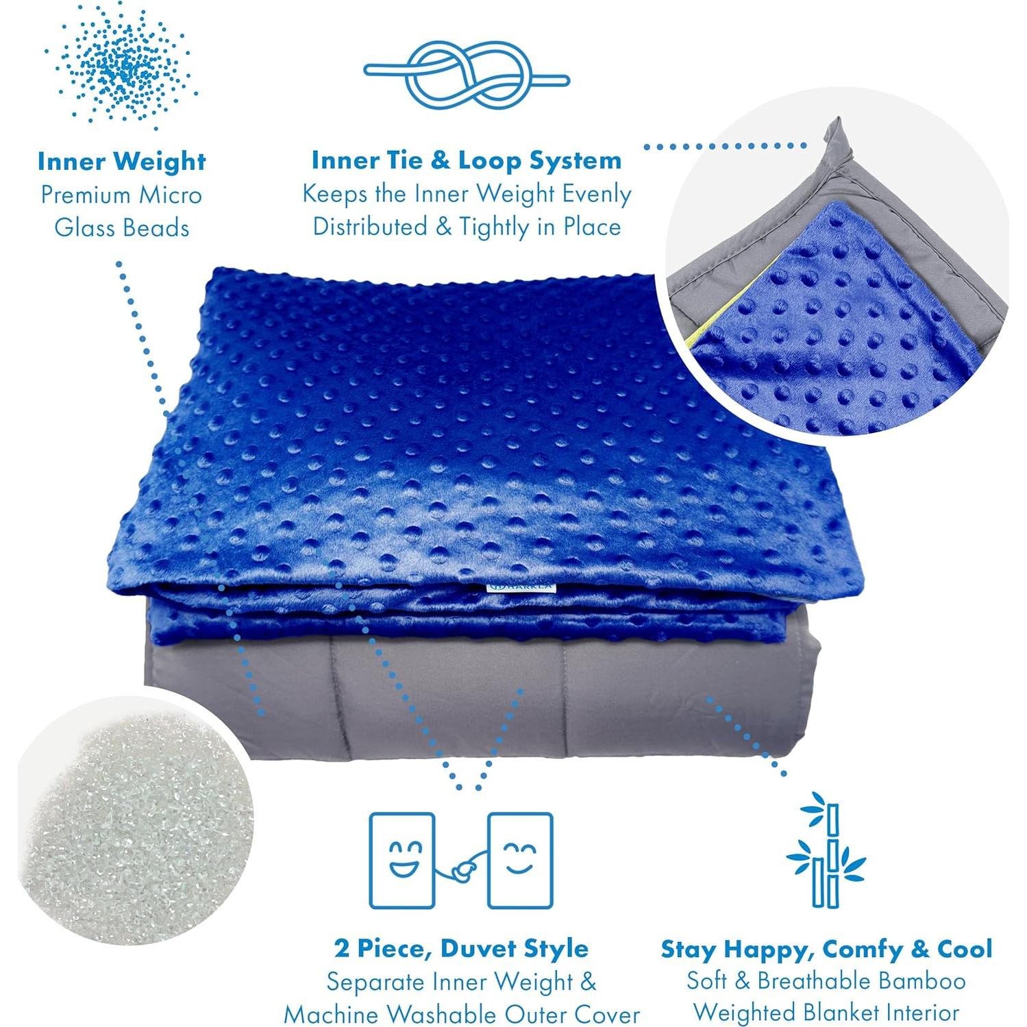 Manta con peso Harkla Kids 4.54 kg - Rayón de Bambú