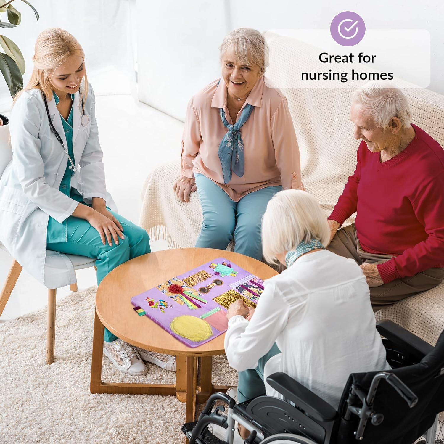 Manta Sensorial Fidget Odoxia para Demencia y Ansiedad 60x35cm