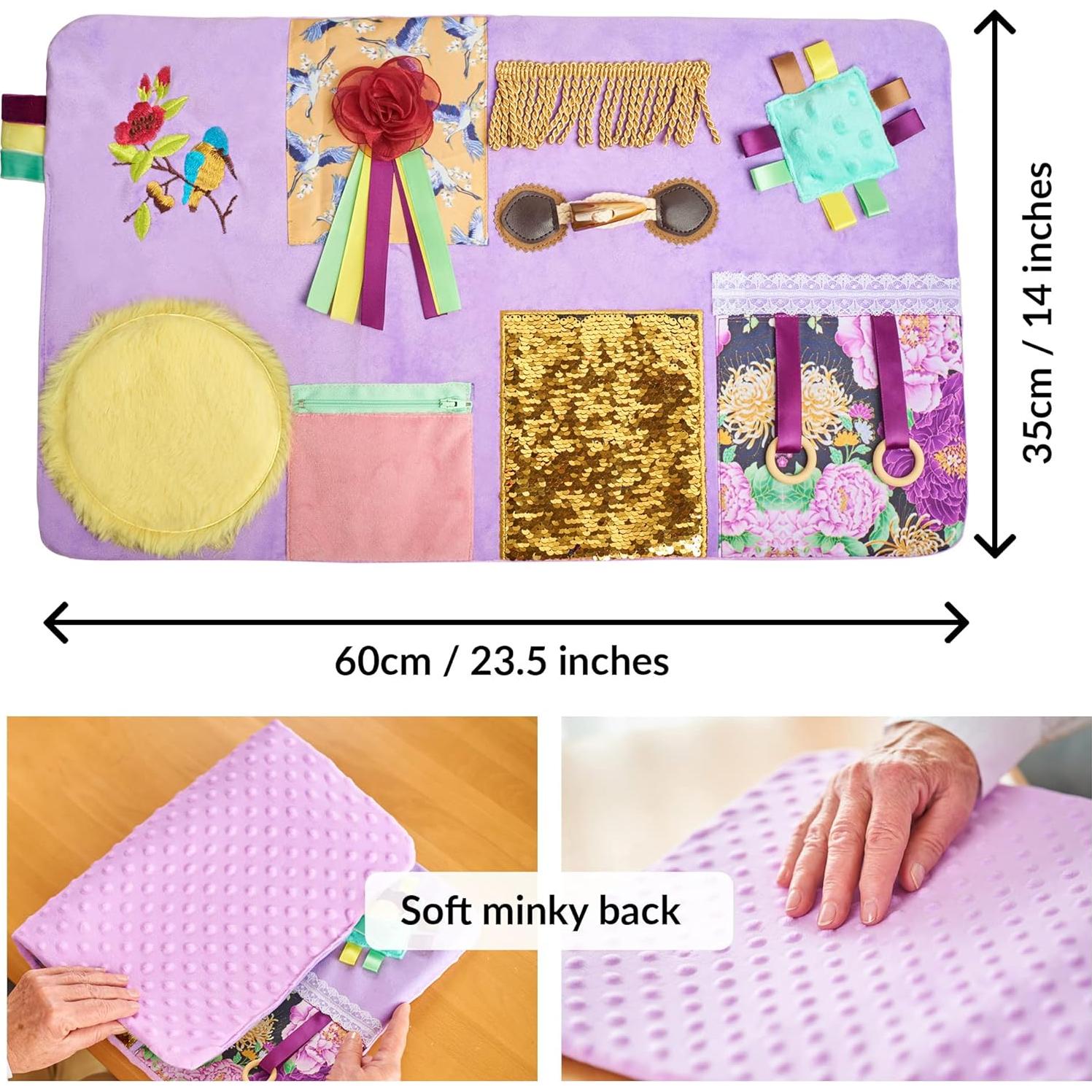 Manta Sensorial Fidget Odoxia para Demencia y Ansiedad 60x35cm