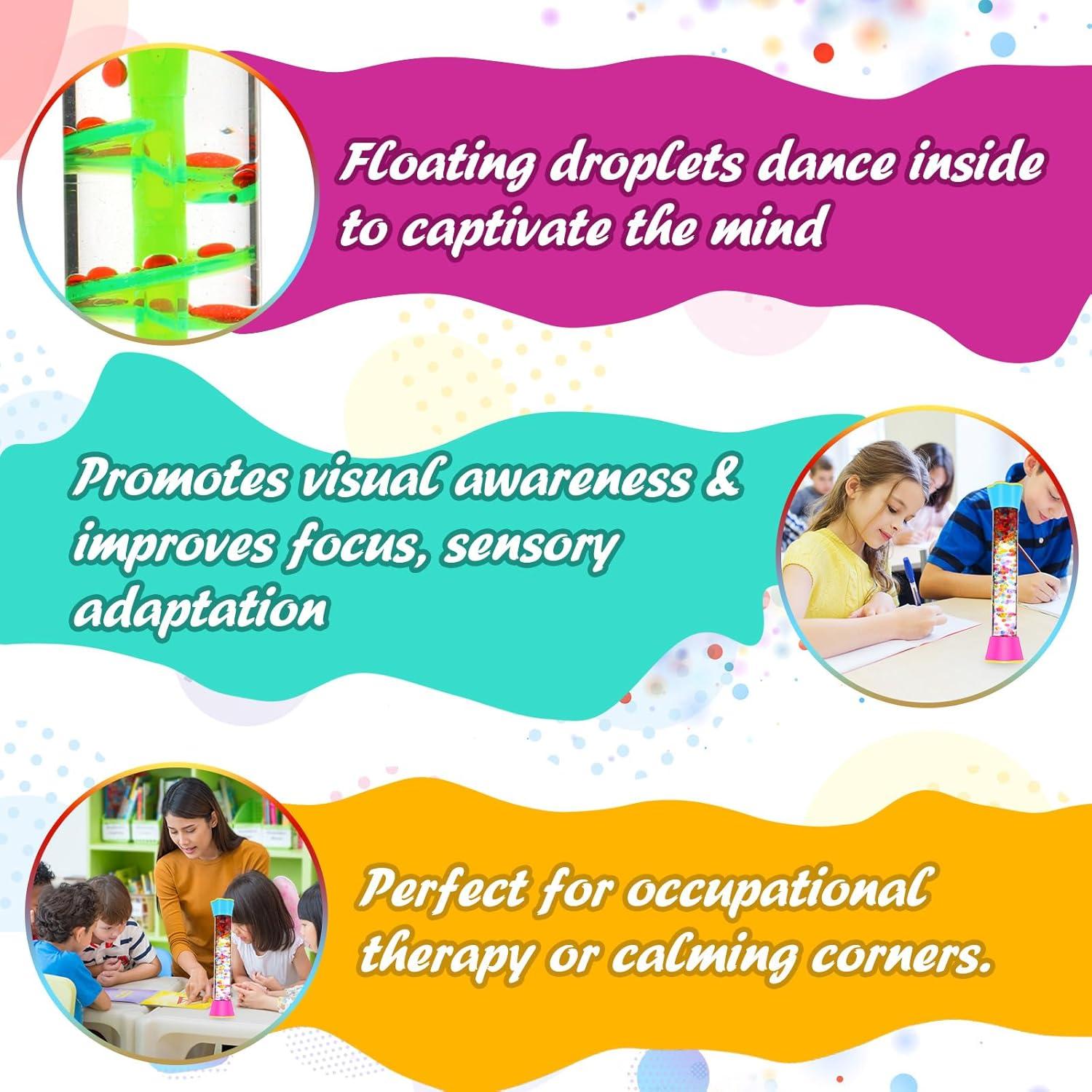 Juego de Tubos Sensoriales Cucue - Juguetes Calmantes para Niños