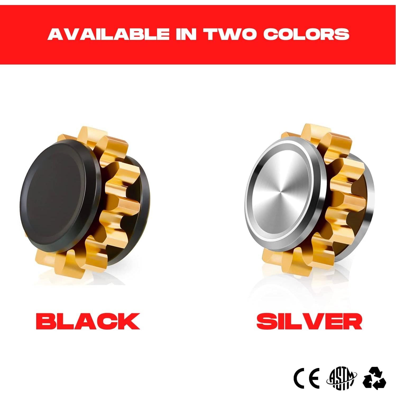 Spinner Fidget de Metal Elm City Direct Engranaje Cobre Negro
