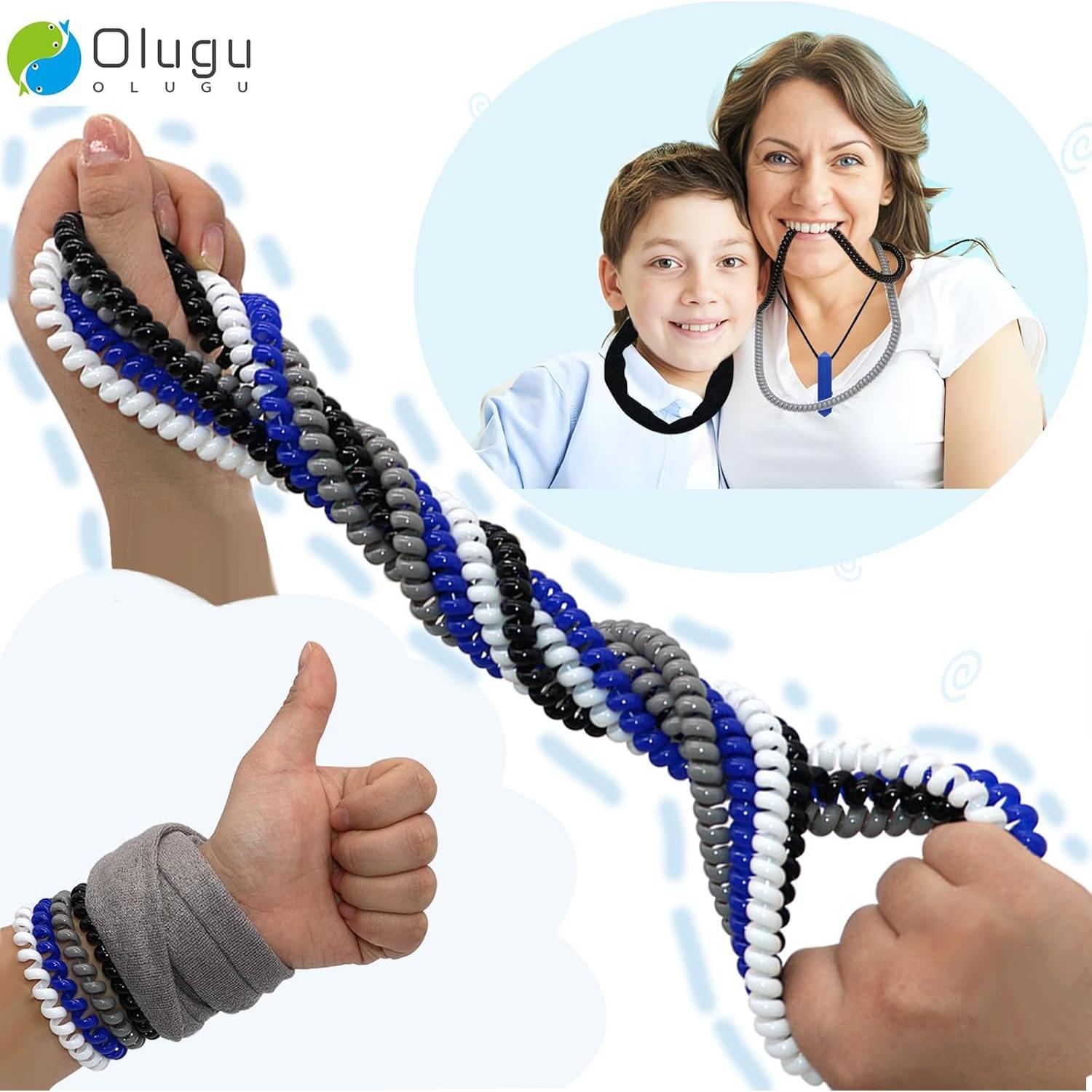 Collares Masticables Sensoriales Olugu - Paquete de 16 Piezas