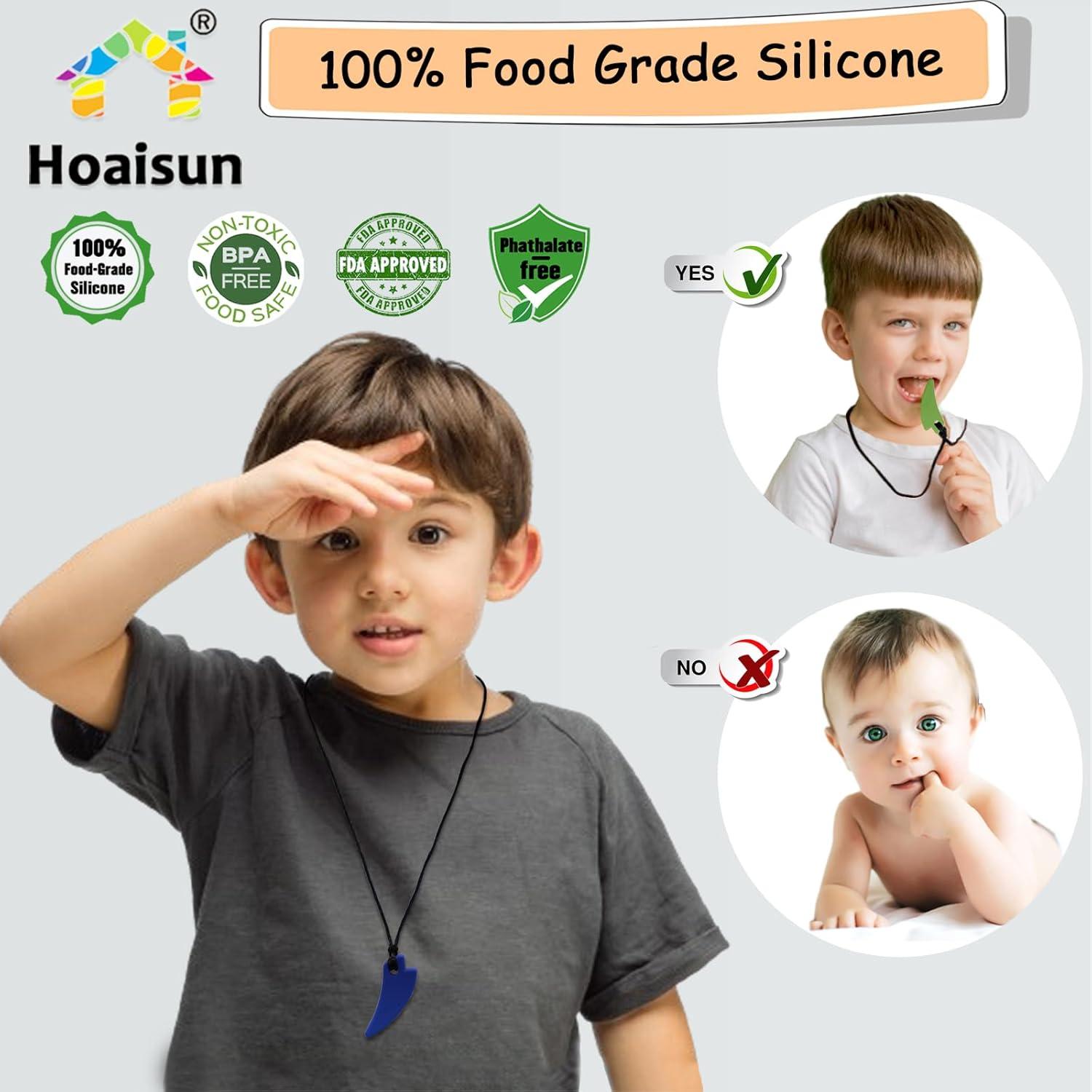 Collares Masticables Sensoriales Hoaisun - Paquete de 5 Silicona