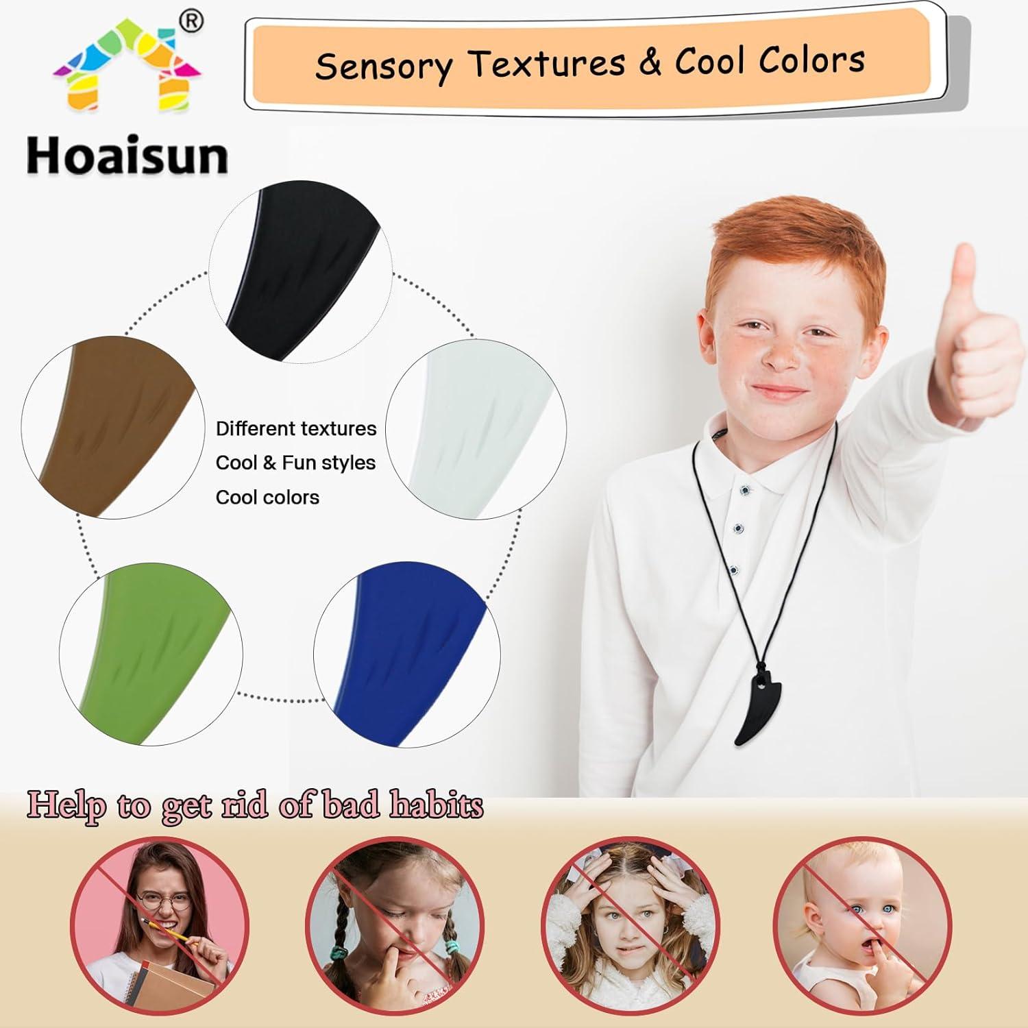 Collares Masticables Sensoriales Hoaisun - Paquete de 5 Silicona