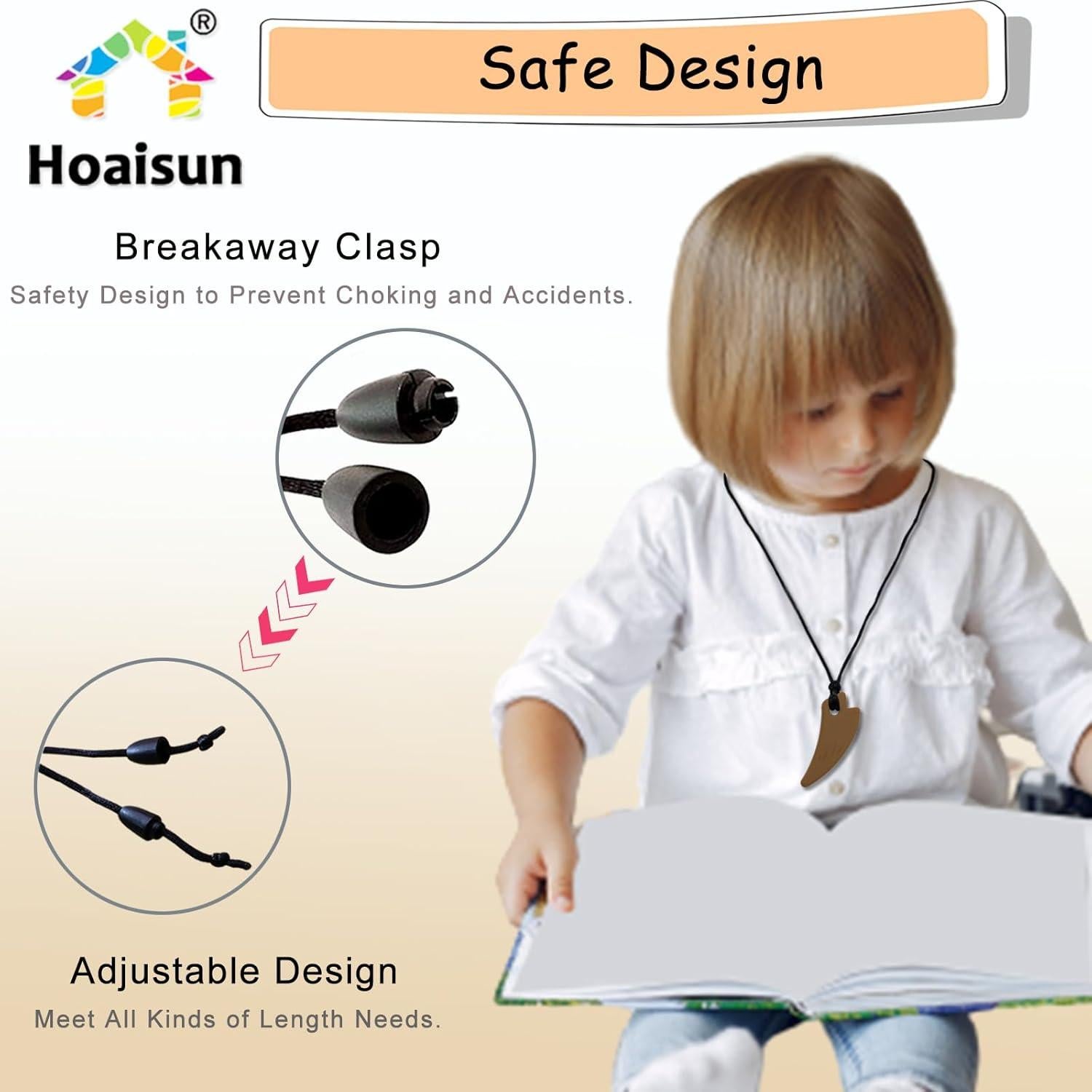 Collares Masticables Sensoriales Hoaisun - Paquete de 5 Silicona