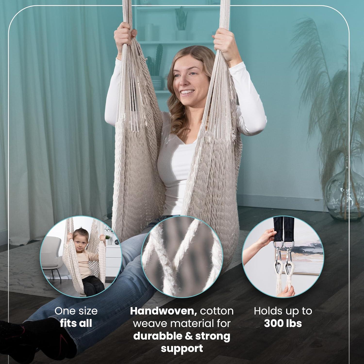 Columpio Sensorial Abby & Noah Grande 137x193 cm 136 kg